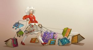 books_walking_by_sedeptra-d4x7ohm